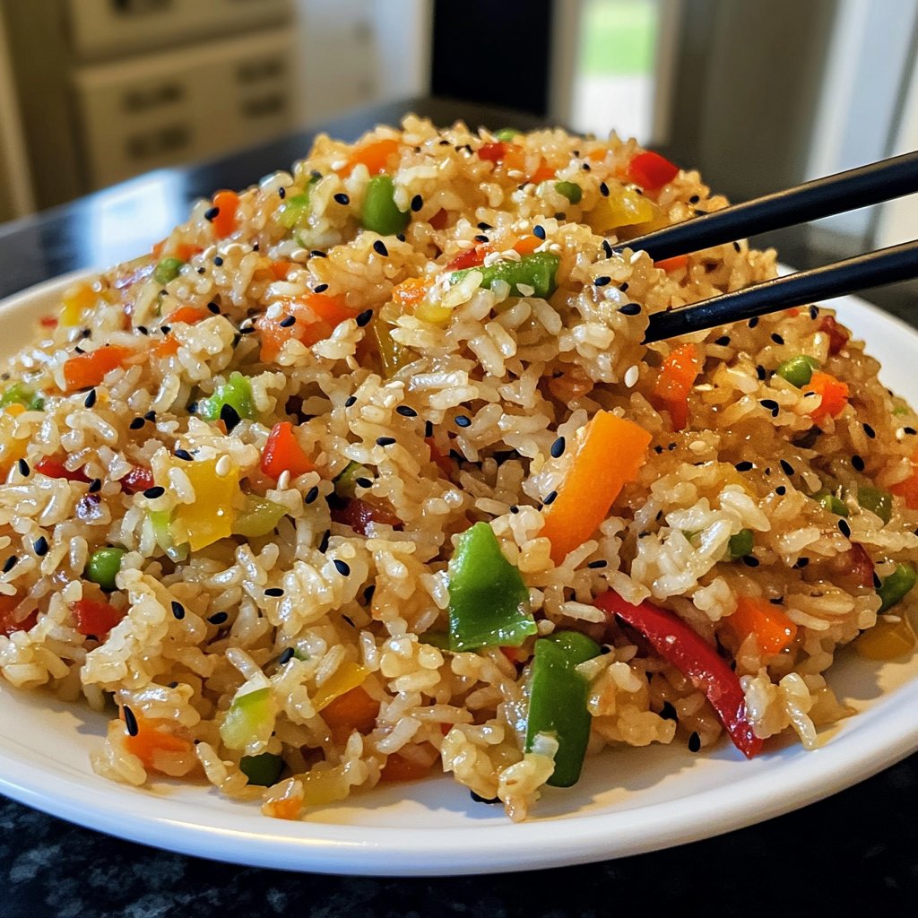 Gebratener Reis mit Sesamöl