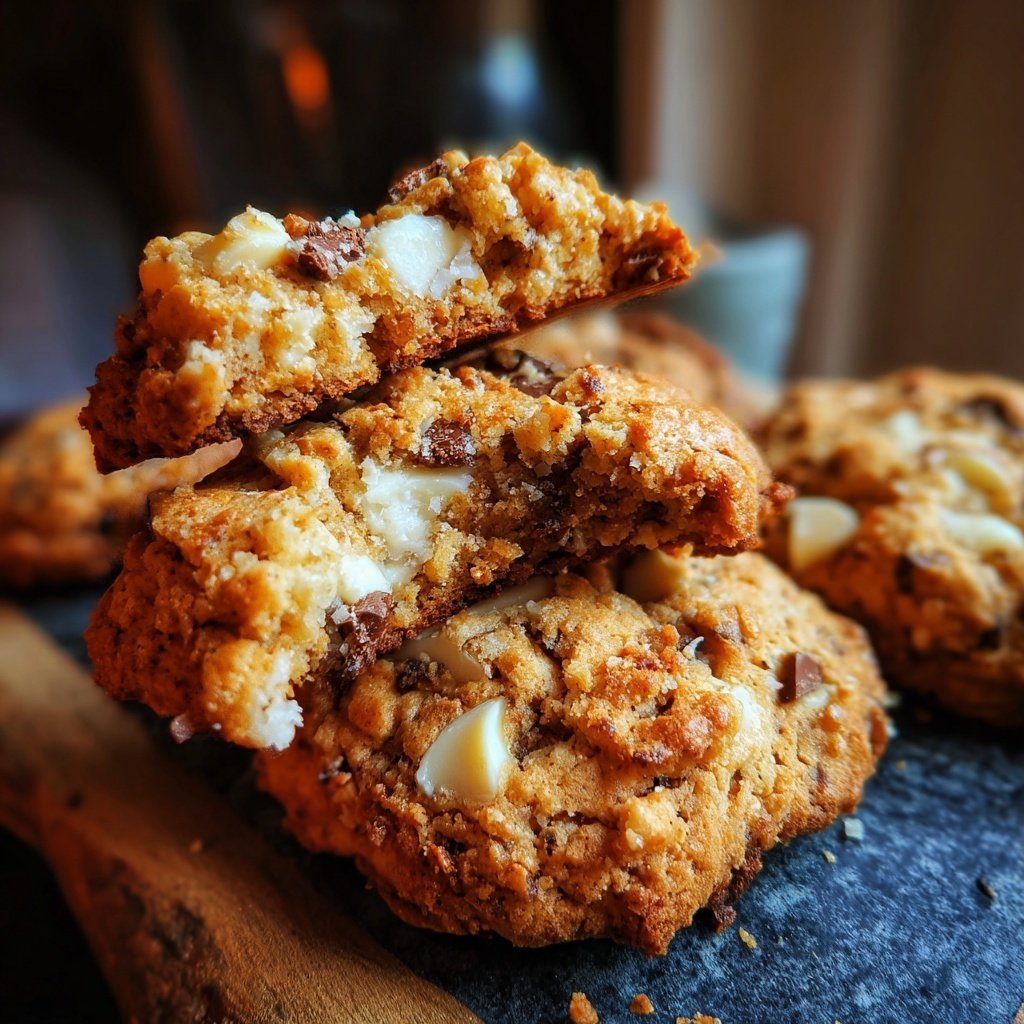 Cookies mit weißer Schokolade
