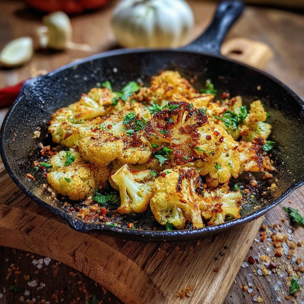 Blumenkohl Pfanne Mit Kreuzkümmel