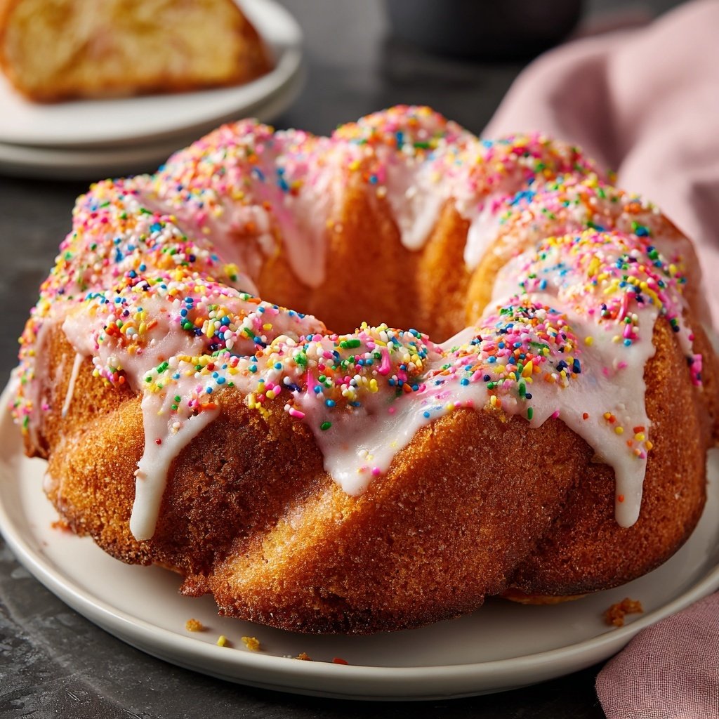 Geburtstagskuchen mit Streuseln