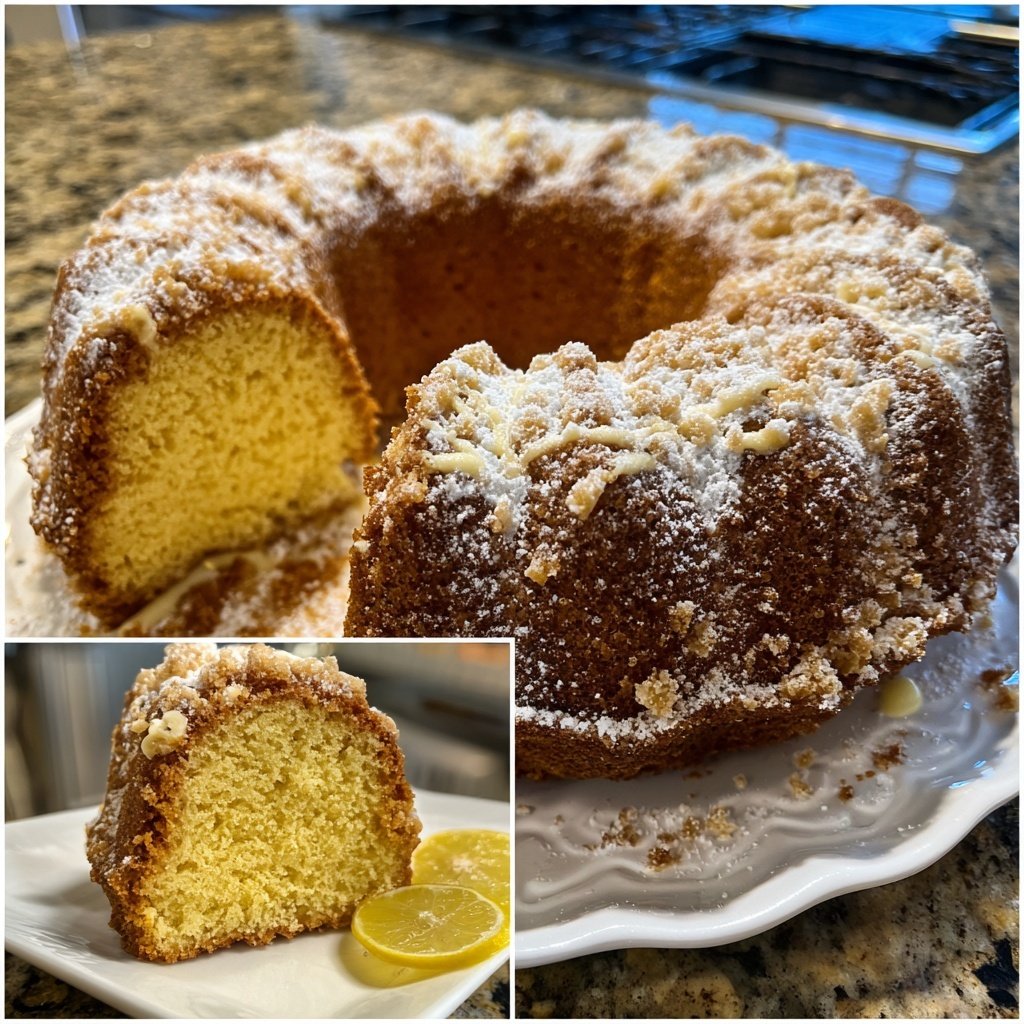 Zitronenkuchen ohne Mixer