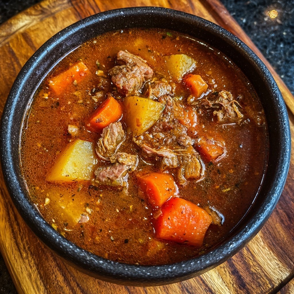 Hackfleisch Suppe deftig