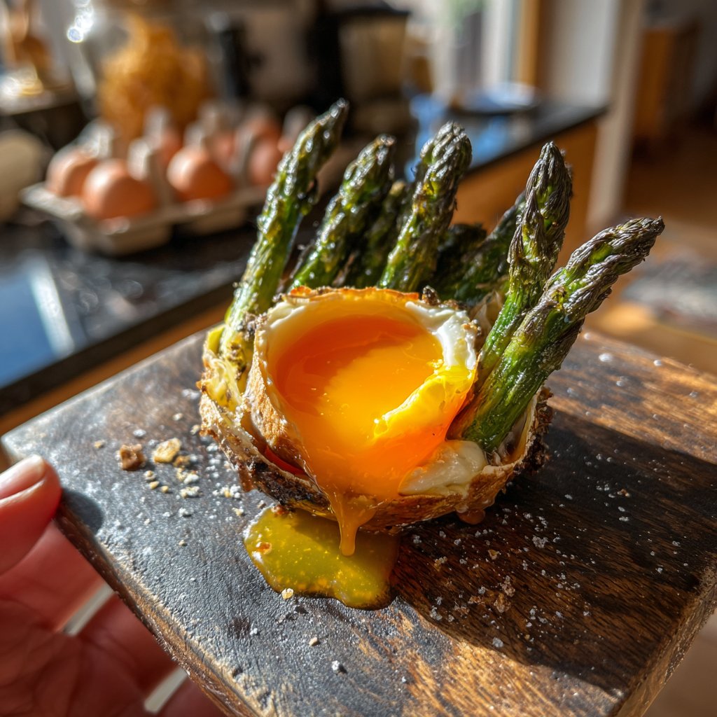 Grüner Spargel Mit Ei