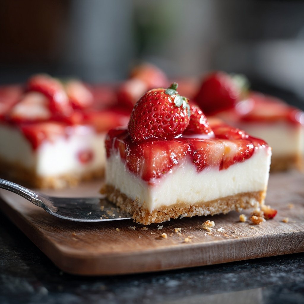 Erdbeer Joghurt Schnitten Mit Haferboden