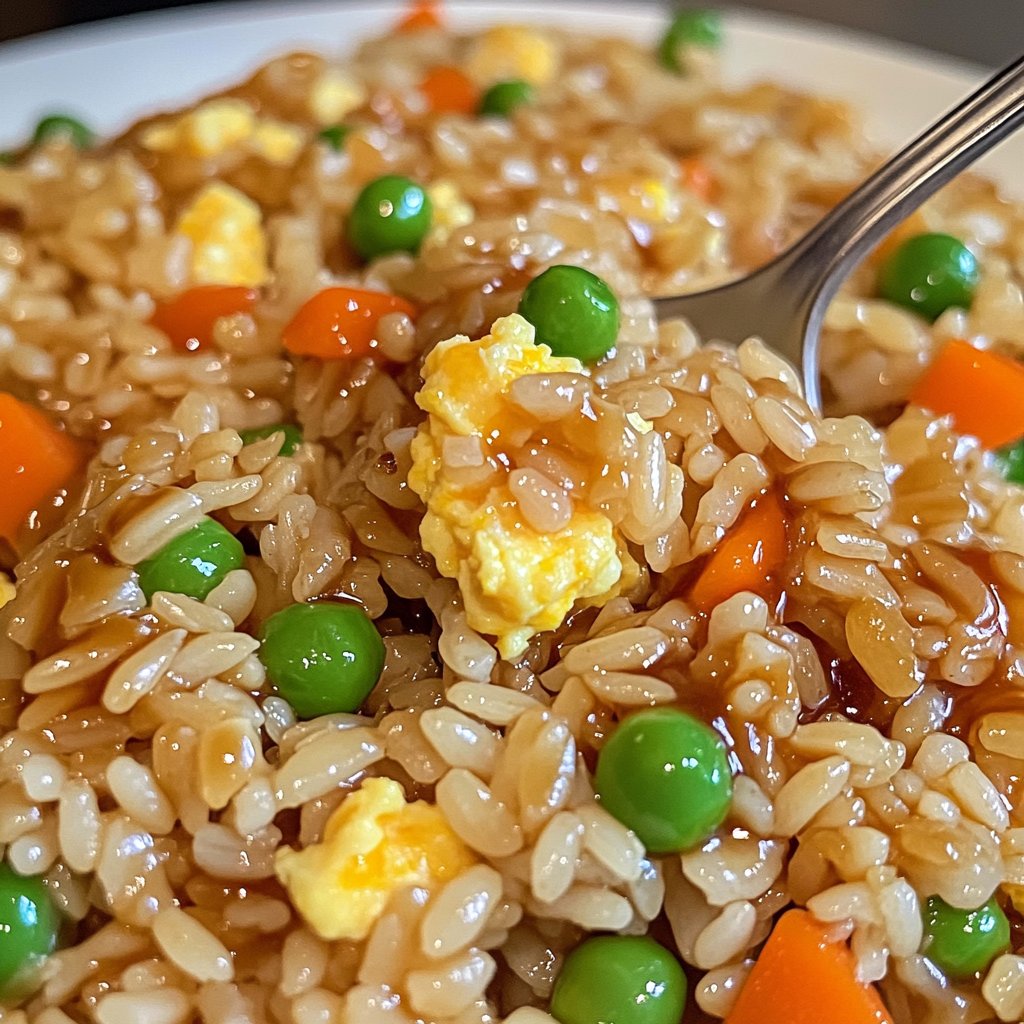 Gebratener Reis mit Sojasauce