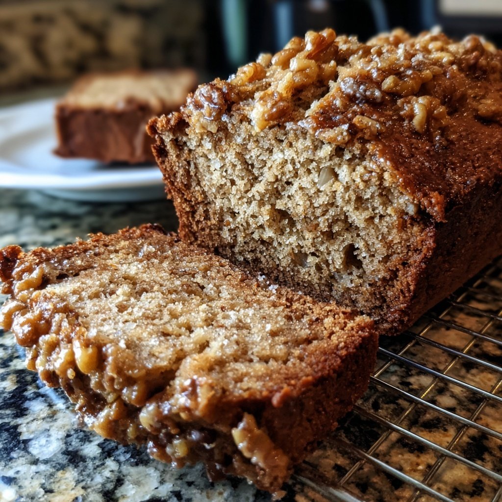 Bananenbrot mit Walnuss-Topping