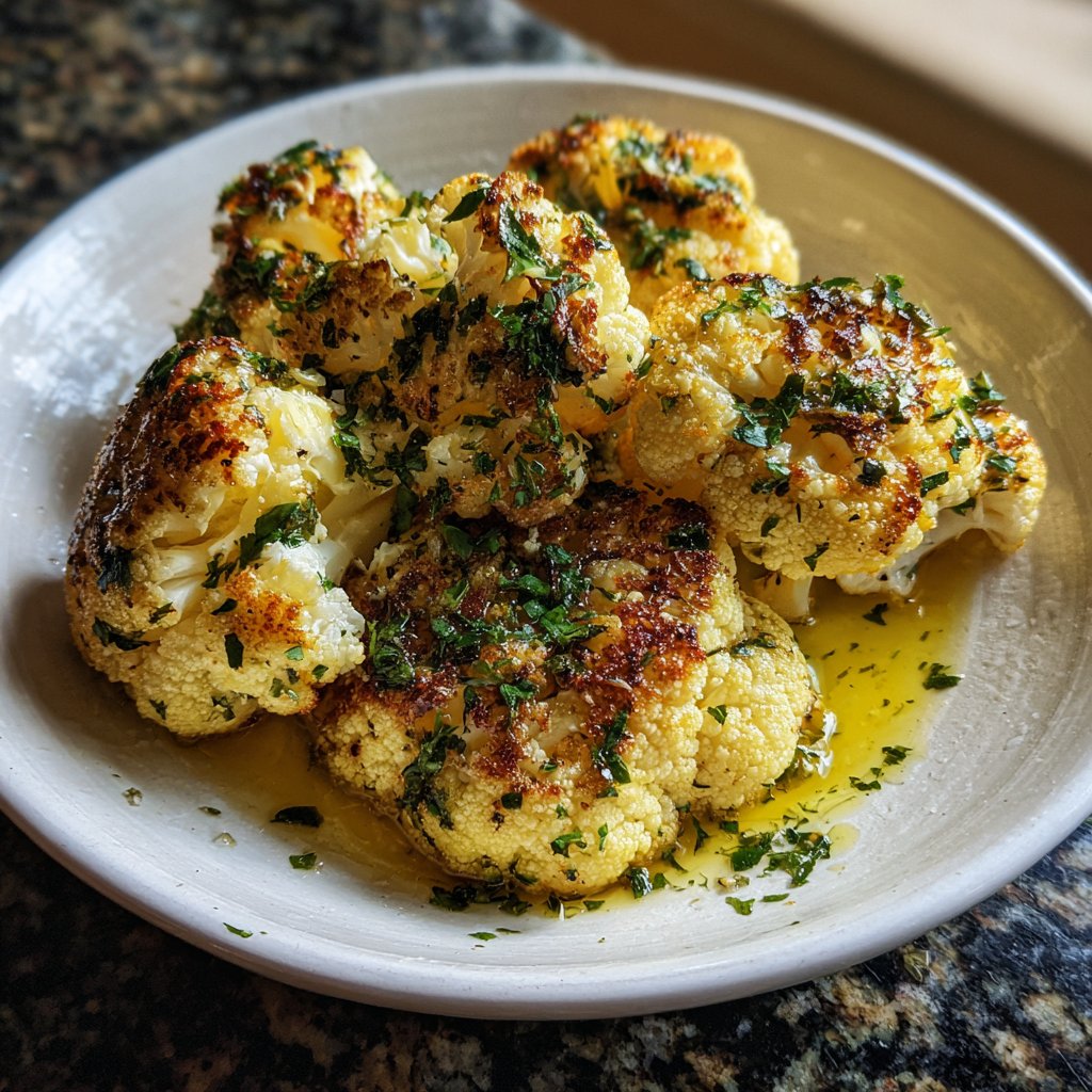 Blumenkohl mit Knoblauchbutter
