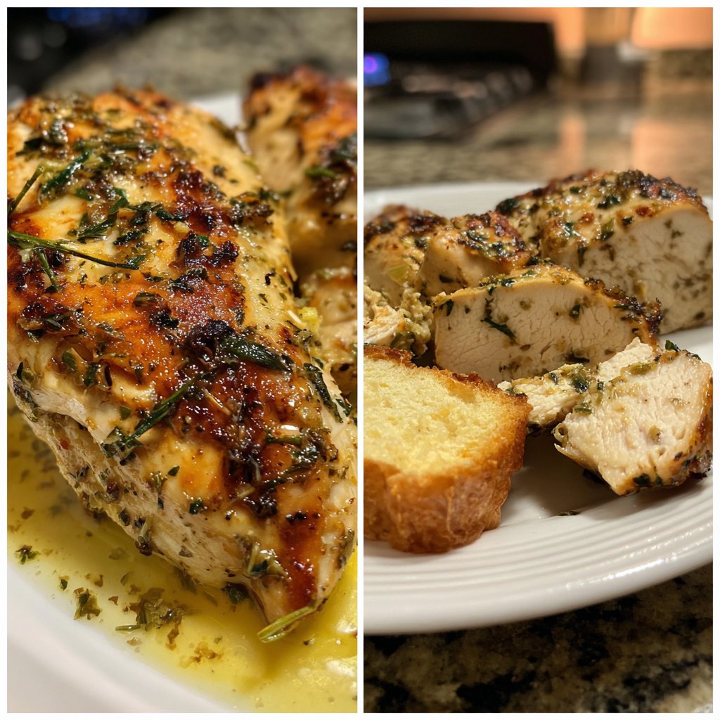 Hähnchenbrust mit Zitronenbutter